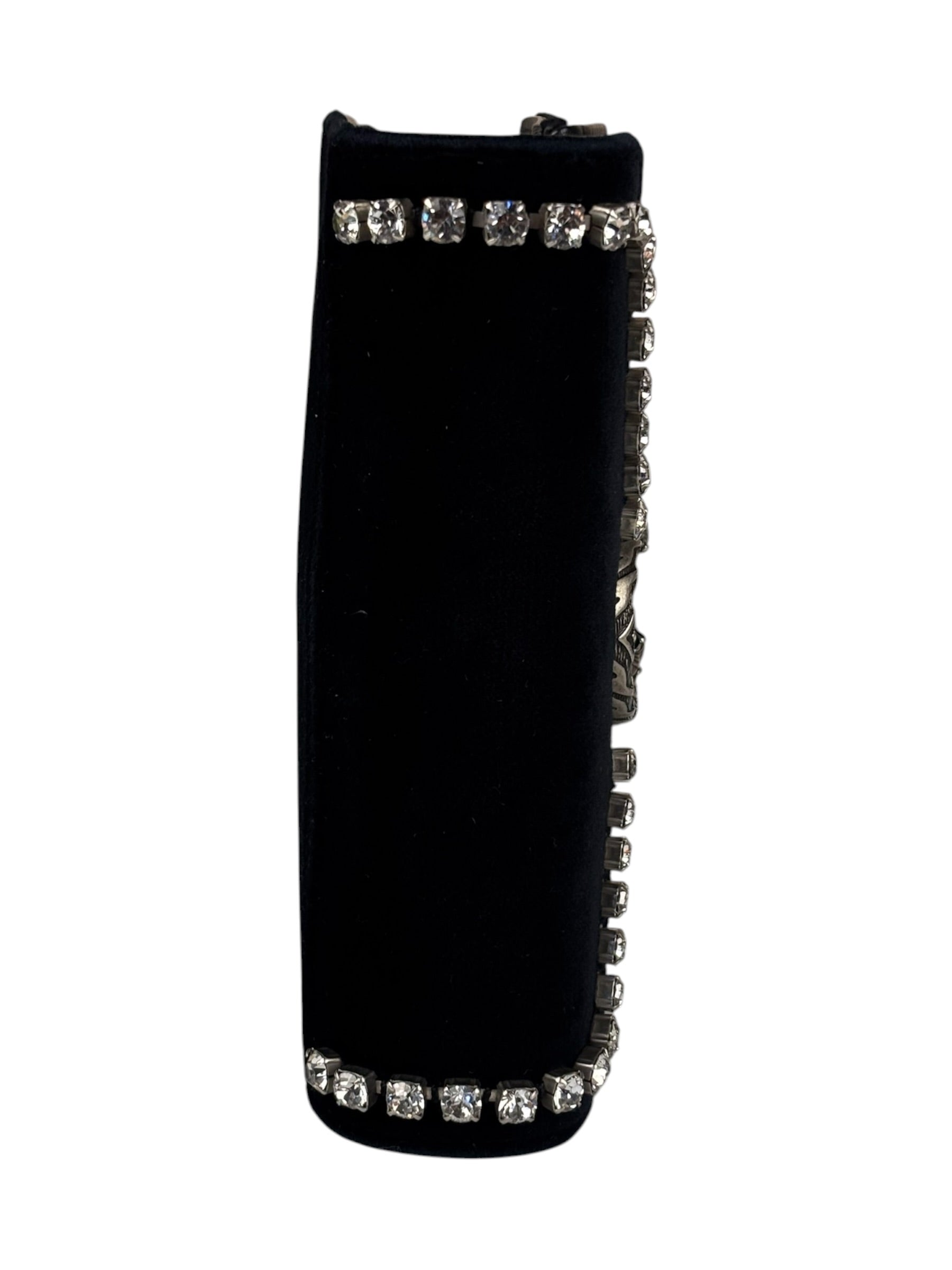 Gucci Mini Velvet Black Rhinestone Dionysus Crossbody