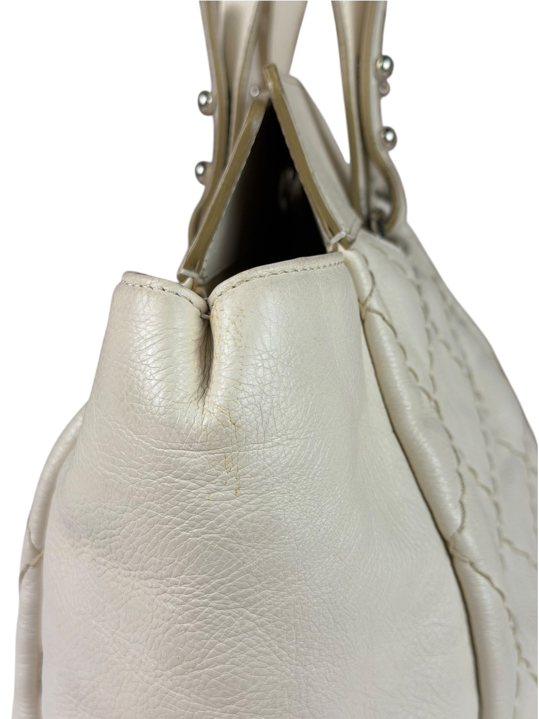 Chanel Beige Quilted Leather Tote 2009