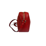 Gucci Red Calfskin Leather Soho Disco Crossbody Bag