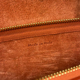 Celine Auburn Orange Leather Mini Belt Top Handle Bag