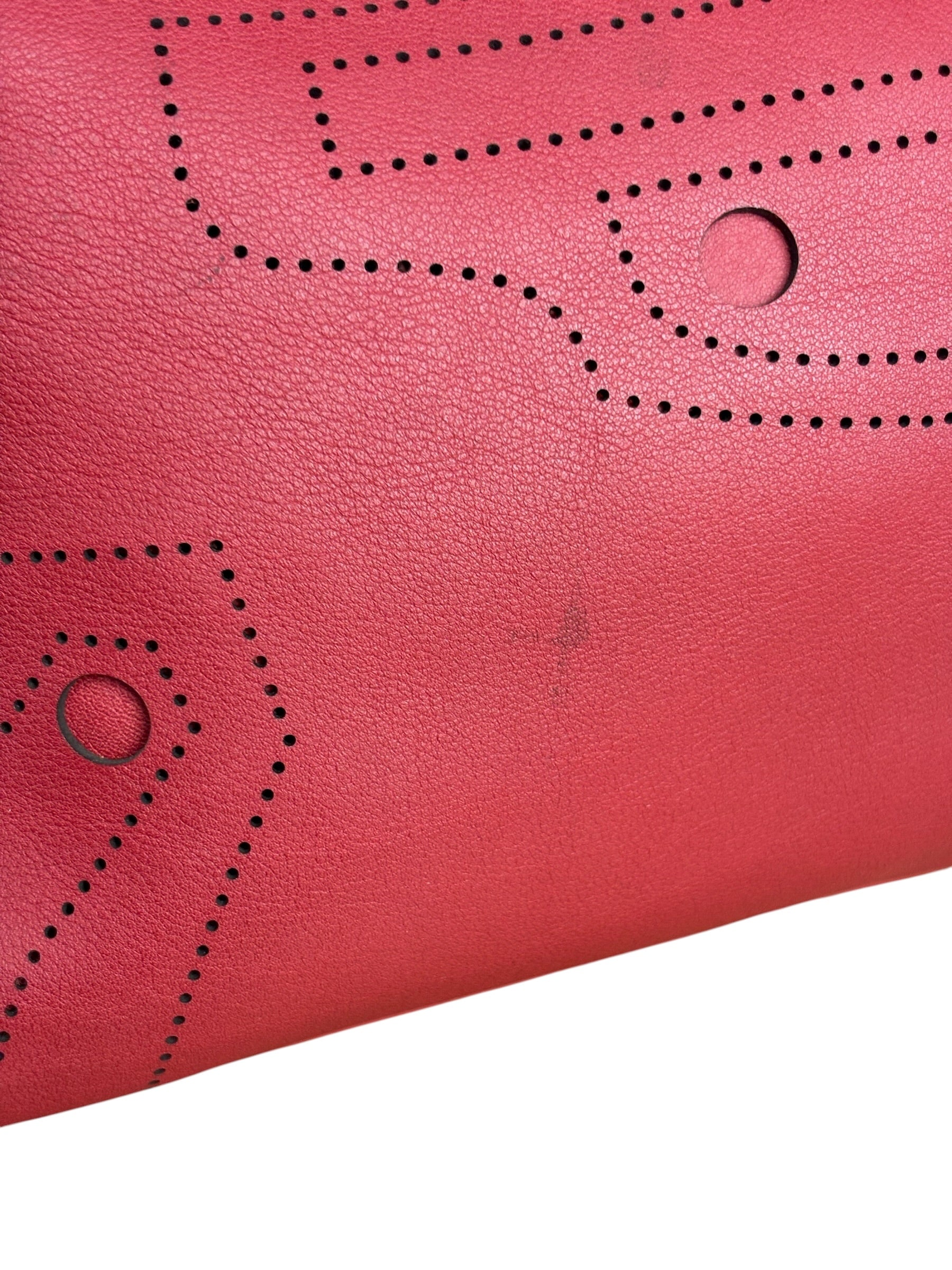 Balenciaga Red Leather Blackout City Two-Way Bag