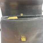 Gucci Black Leather Flap Bag