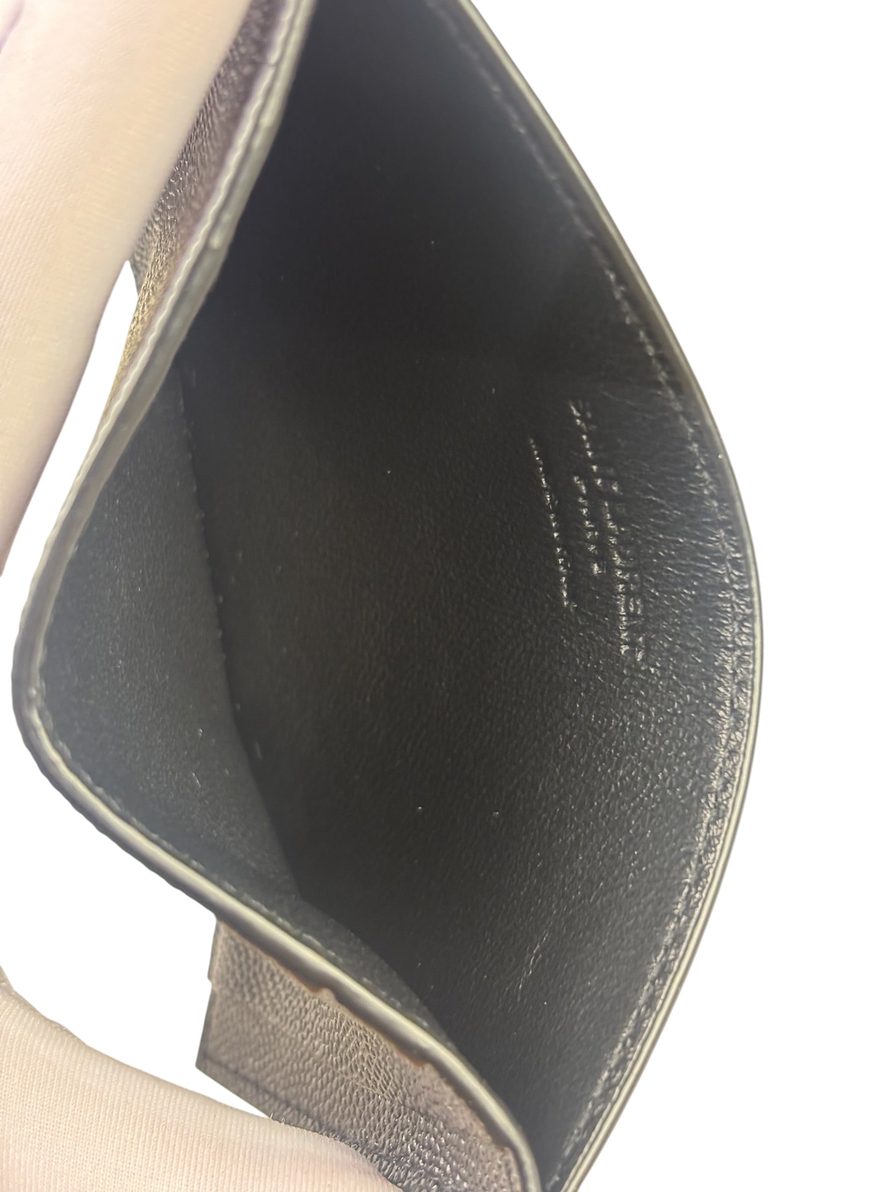 Yves Saint Laurent Black Leather Card Holder