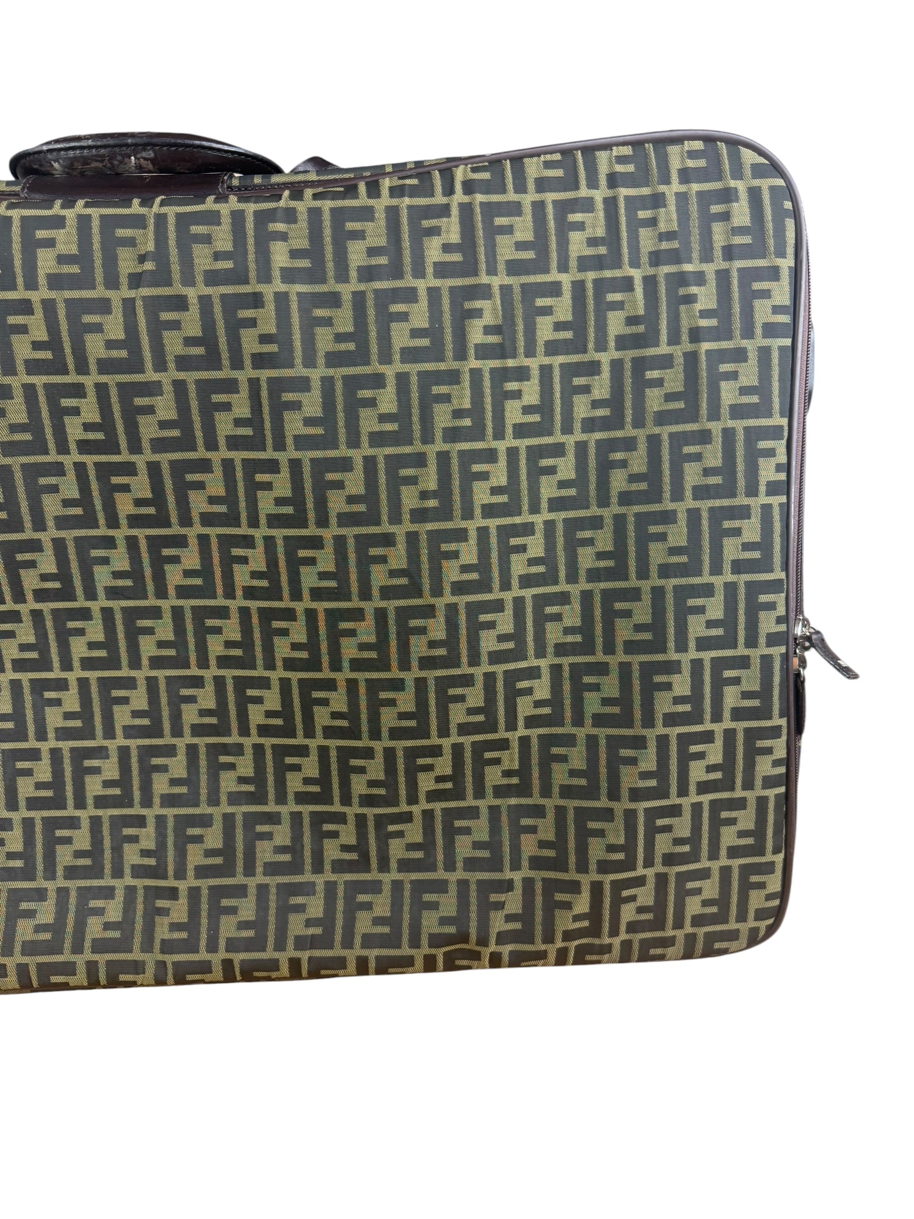 Fendi FF Canvas Suitcase