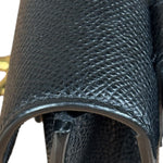 Christian Dior Black Grained Leather Saddle Belt Bag