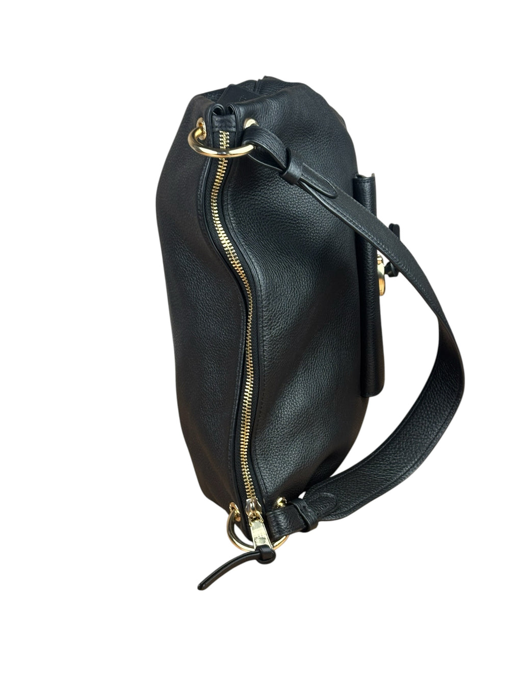 Coach Black Pebbled Leather Tabby Hobo