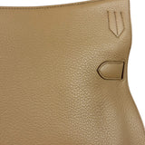 Hermes Jypsiere Tan Clemence Leather Shoulder Bag 2008