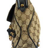 Gucci GG Canvas Web Horsebit Shoulder Bag
