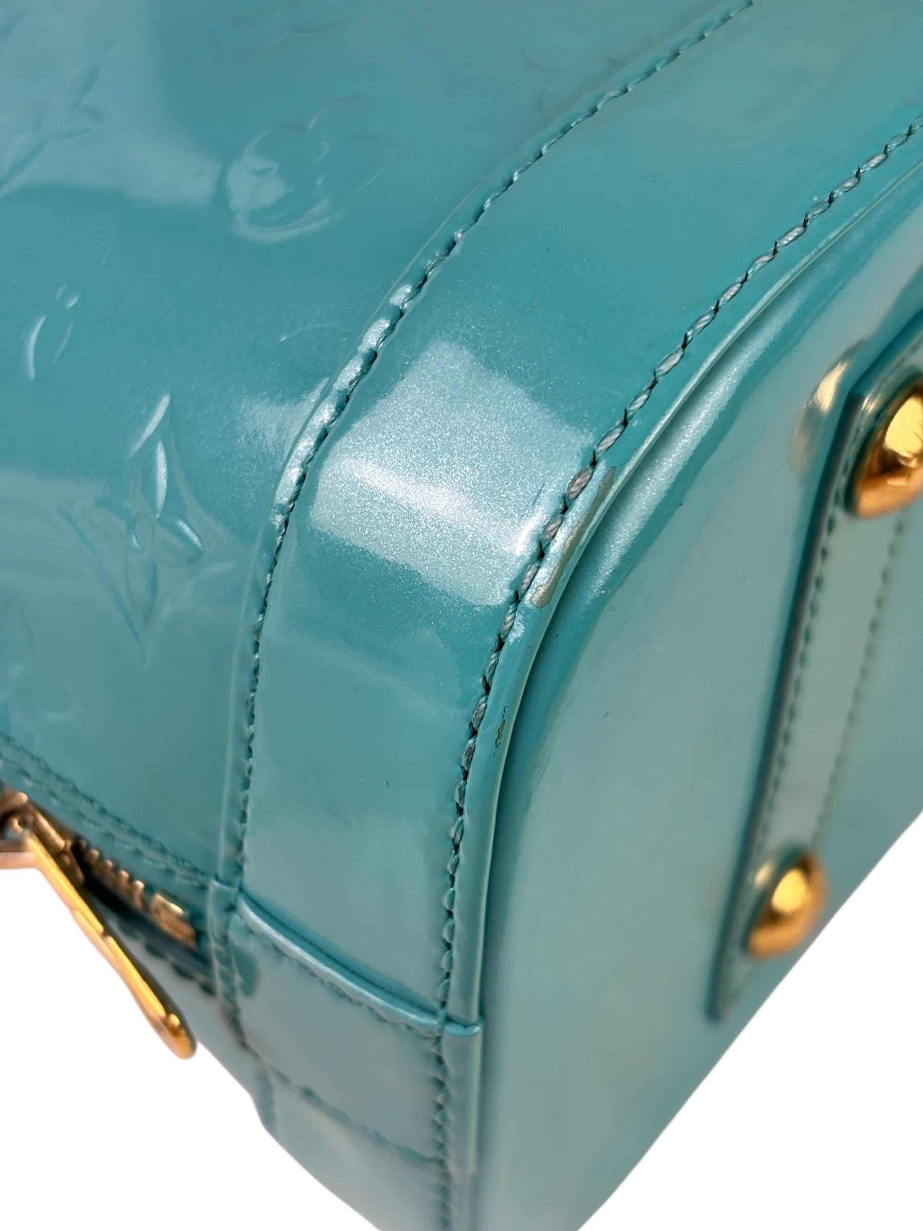 Louis Vuitton Blue Lagoon Vernis Alma GM