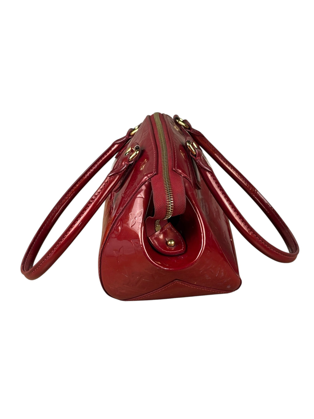 Louis Vuitton Red Vernis Sherwood Shoulder Bag