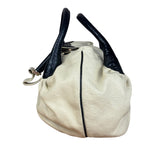 Fendi Off-White Grained Leather Spy Shoulder Bag