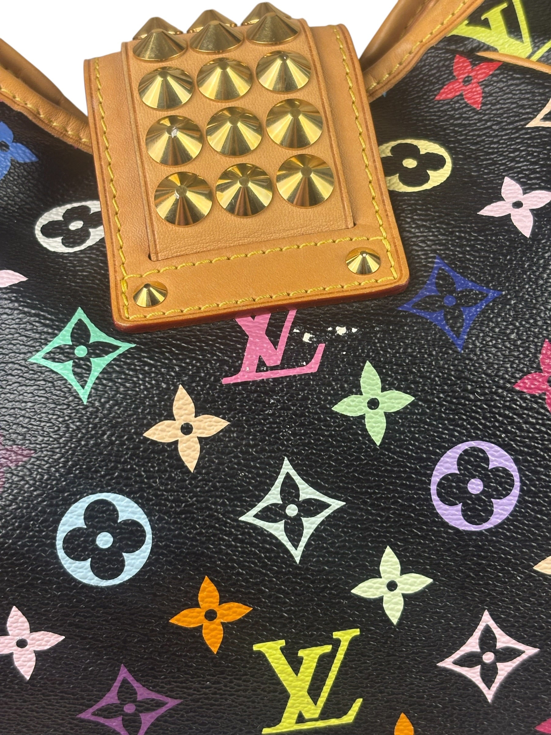 Louis Vuitton x Takashi Murukami Black Monogram Chrissie MM