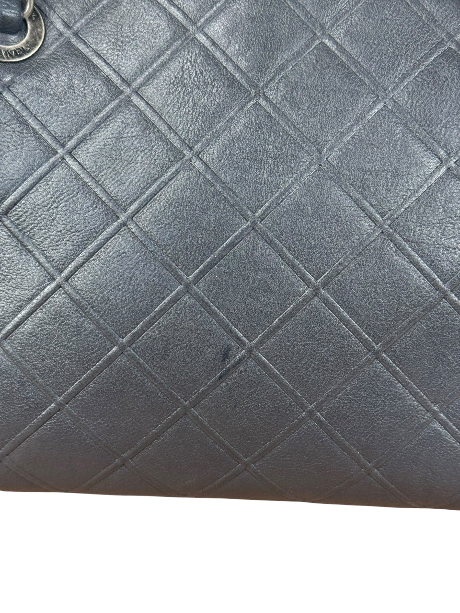 Chanel Navy Edinburgh Chic Chain Tote 2013