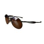 Chanel Steampunk Oval Gold Logo Sunglasses