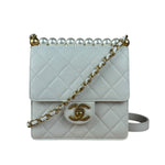 Chanel Small Chic Pearls White Flap Bag 2019