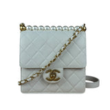 Chanel Small Chic Pearls White Flap Bag 2019