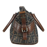 Fendi Vintage Leather Trim Zucca Etnico/Du Jour Tote Bga