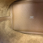 Hermes Brown Taurillon Clemence Leather Picotin 18 Lock Handbag 2021