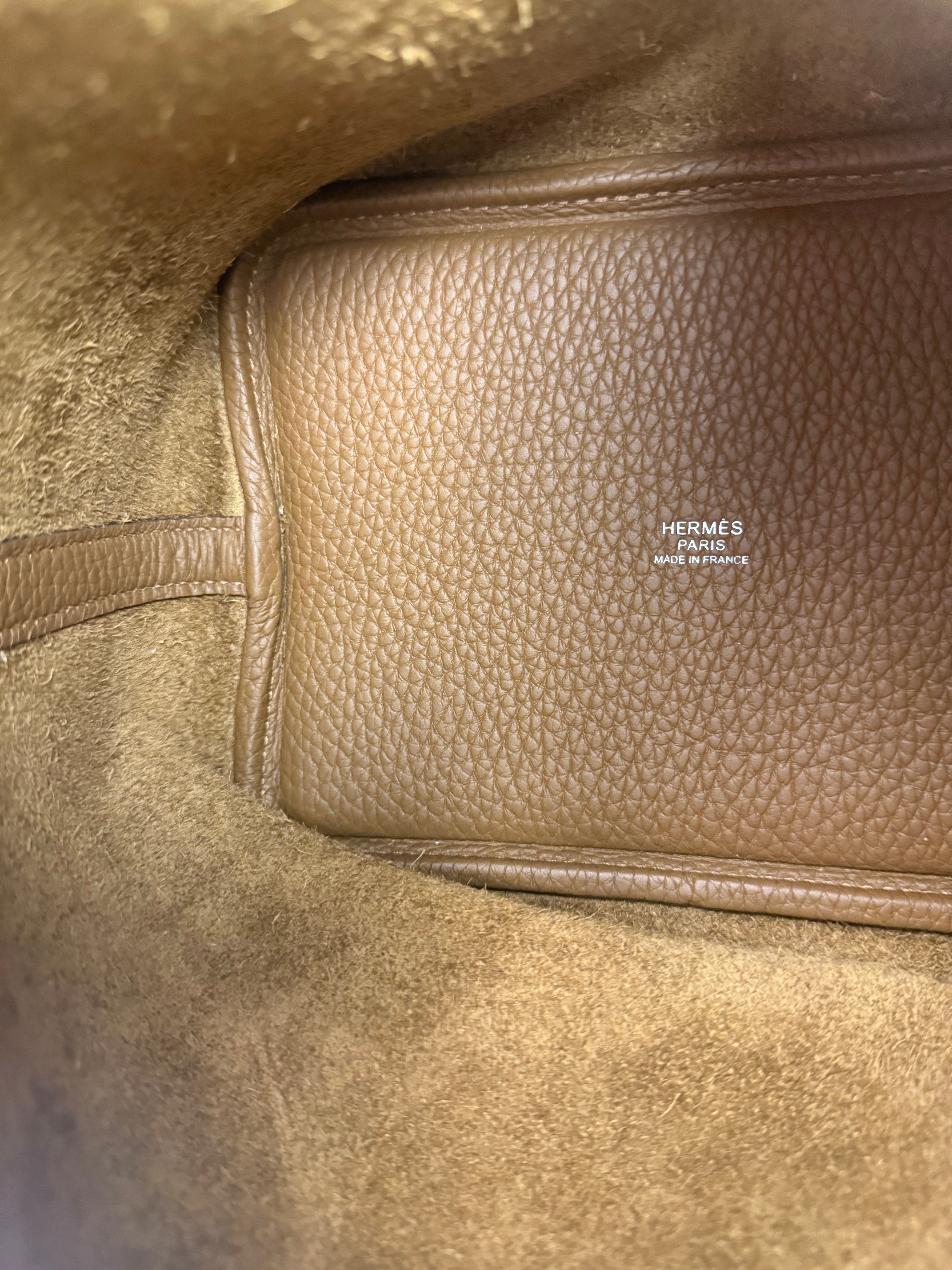 Hermes Brown Taurillon Clemence Leather Picotin 18 Lock Handbag 2021