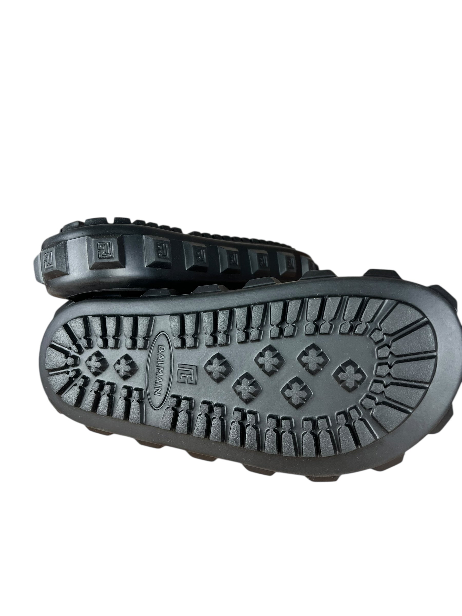 Balmain Ari Black Rubber Sandals