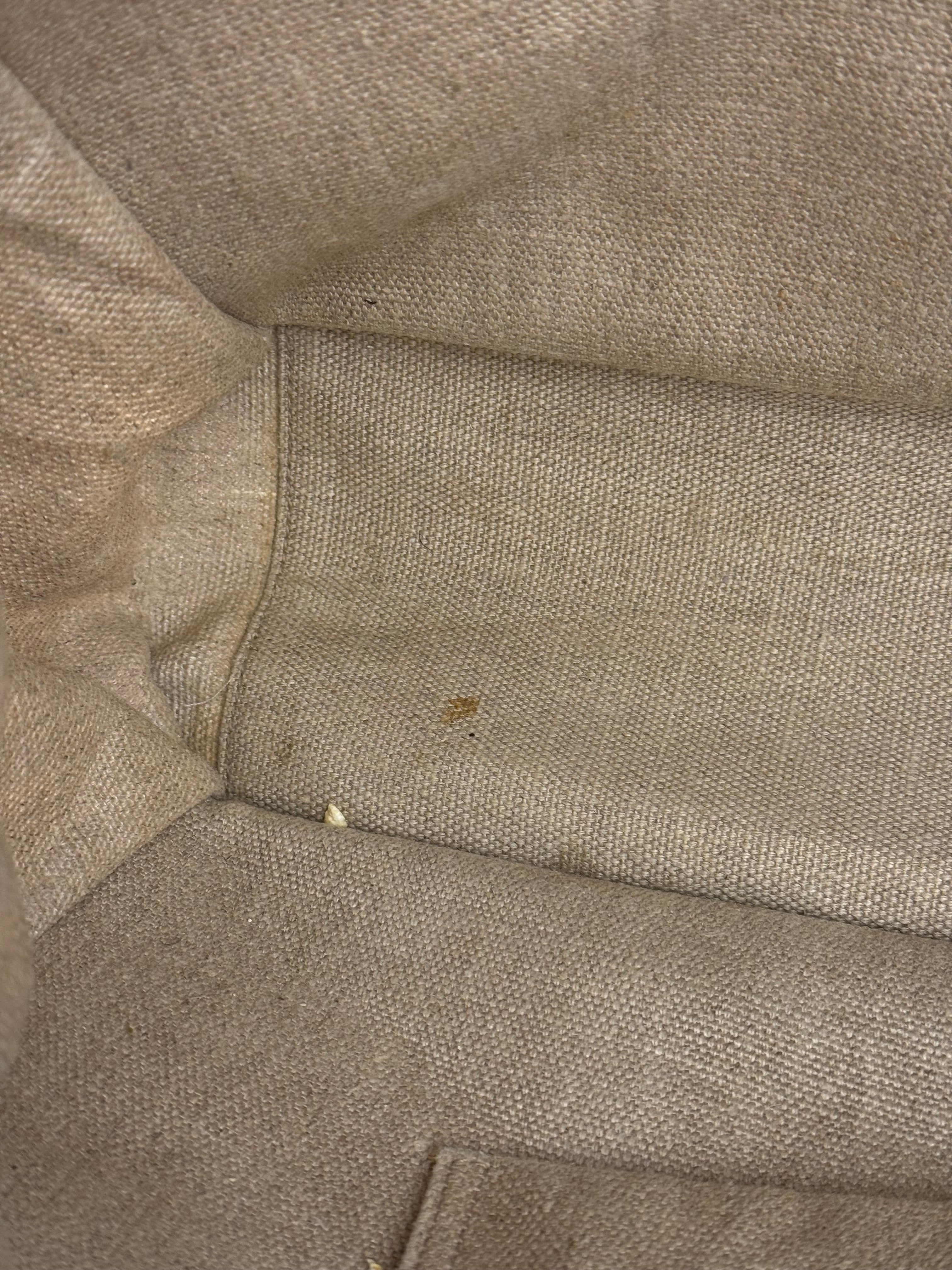 Saint Laurent Beige Canvas Rive Gauche Tote Bag