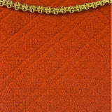 Chanel Vintage Red Quilted Tweed Shoulder Bag 1994