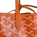 Goyard Saint Louis Orange Leather Tote Bag