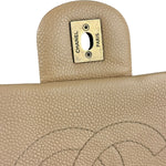 Chanel 2012 Diamond Chain Beige Single Flap