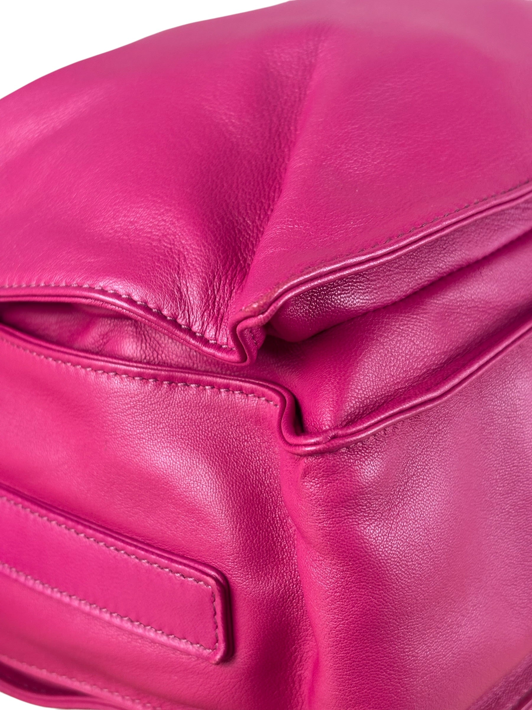 Loewe Pink Calfskin Flamenco Crossbody Bag