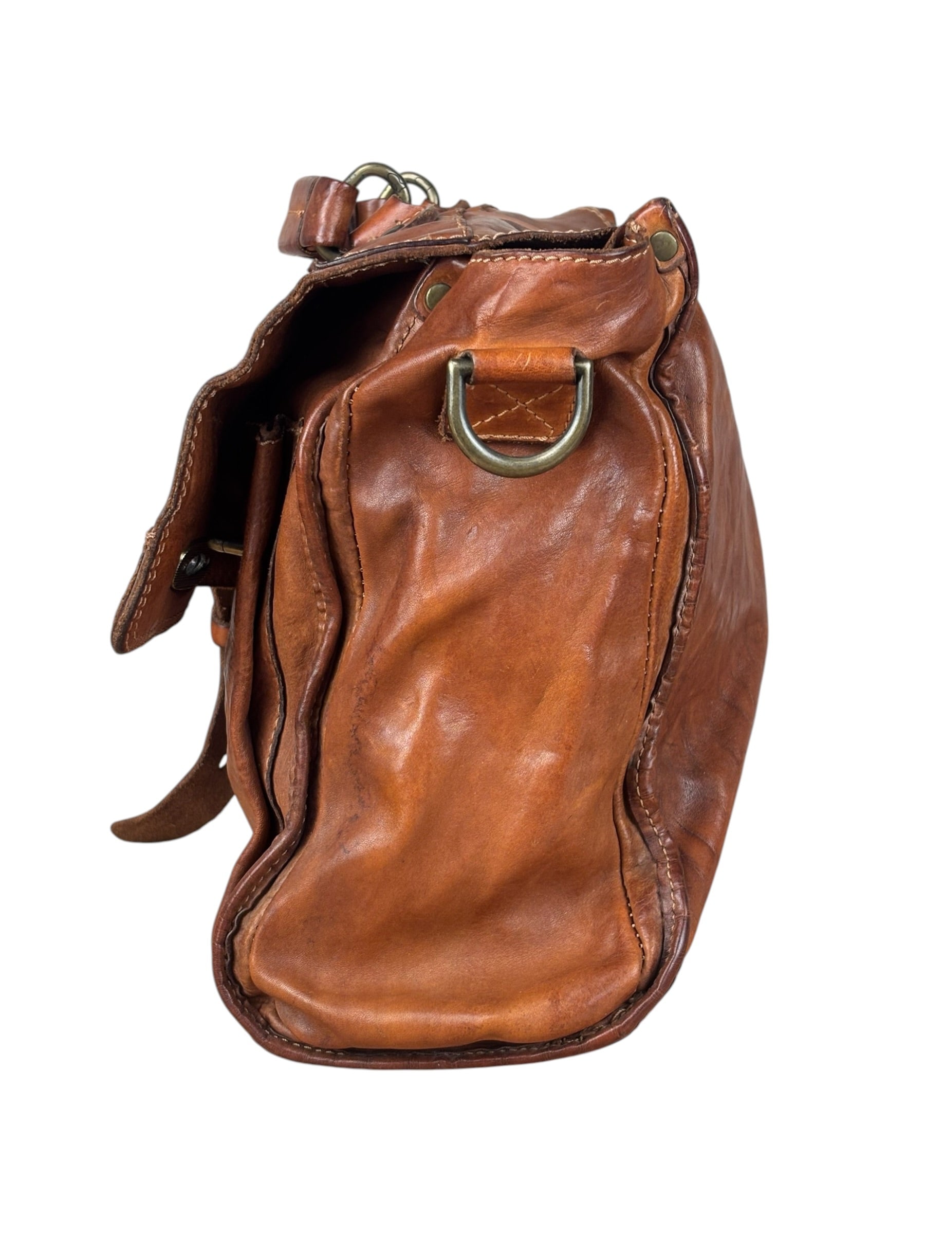 Campomaggi Brown Leather Messenger Bag