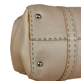 Fendi Light Pink Metallic Vintage Selleria Stitch Lina Handbag