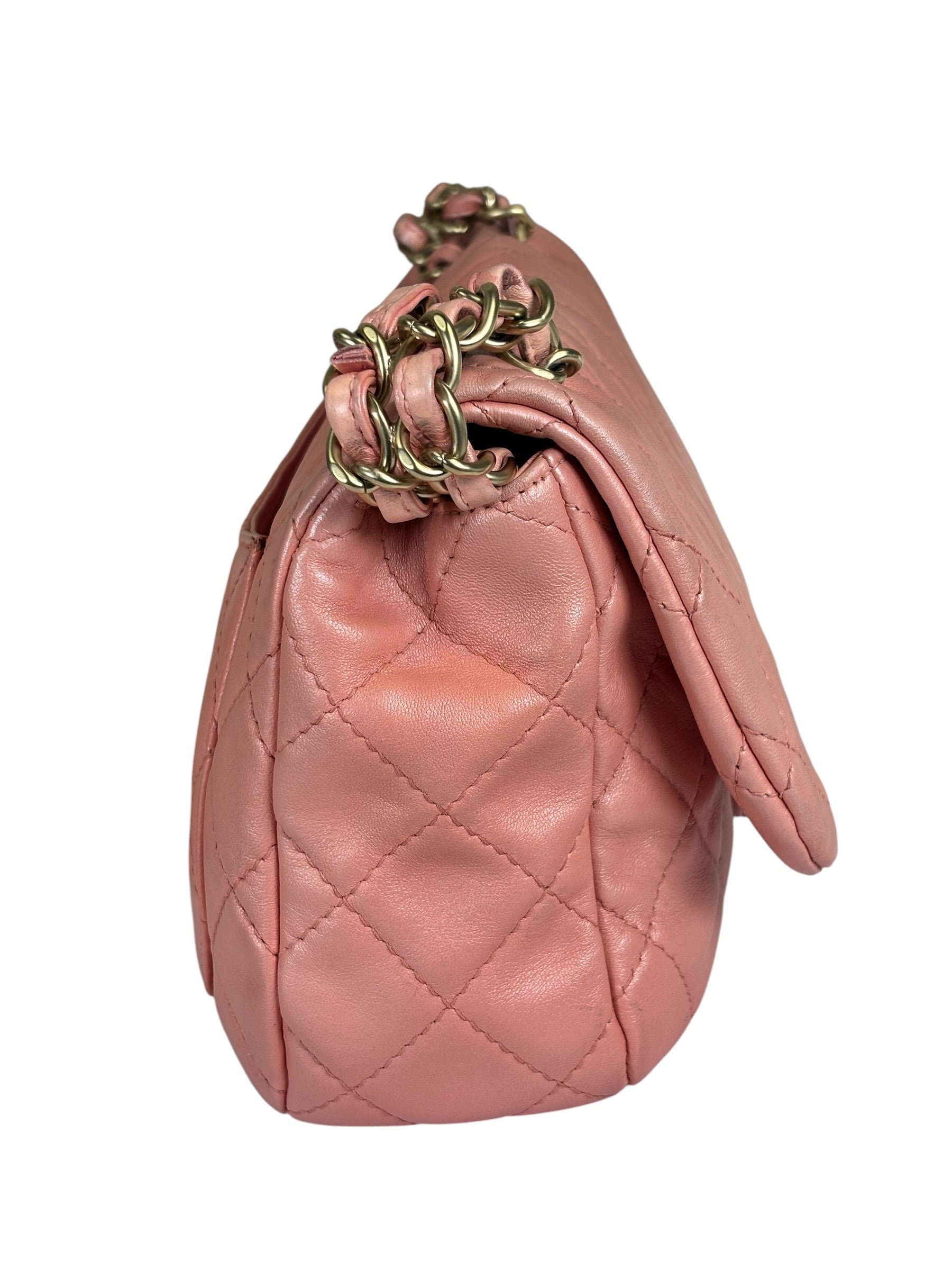 Chanel Pink Quilted Lambskin Precious Jewel Flap Bag 2010