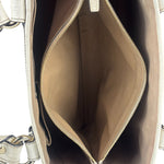 Celine Beige Leather Trim Macadam Boogie Tote