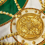Christian Dior Green/Gold Poker Silk Scarf