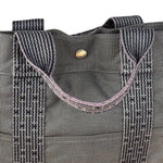 Hermes Grey Canvas Herline Tote Bag