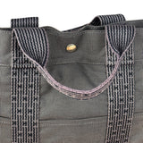 Hermes Grey Canvas Herline Tote Bag