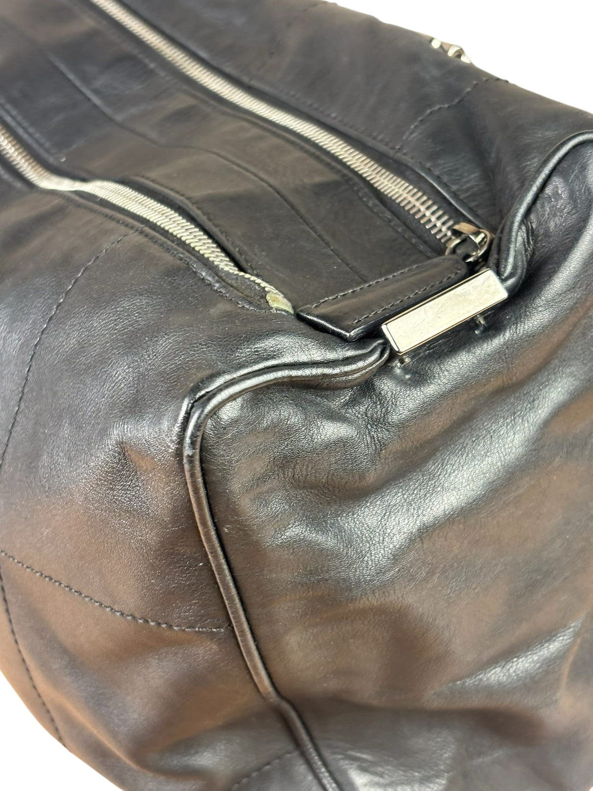 Chanel Black Lambskin Boston Chocolate Bar Bag