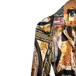 Roberto Cavalli Multicolor Cavalli Printed Silk Midi Shirt-Dress