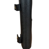 Christian Dior Black Grained Leather Saddle Belt Bag