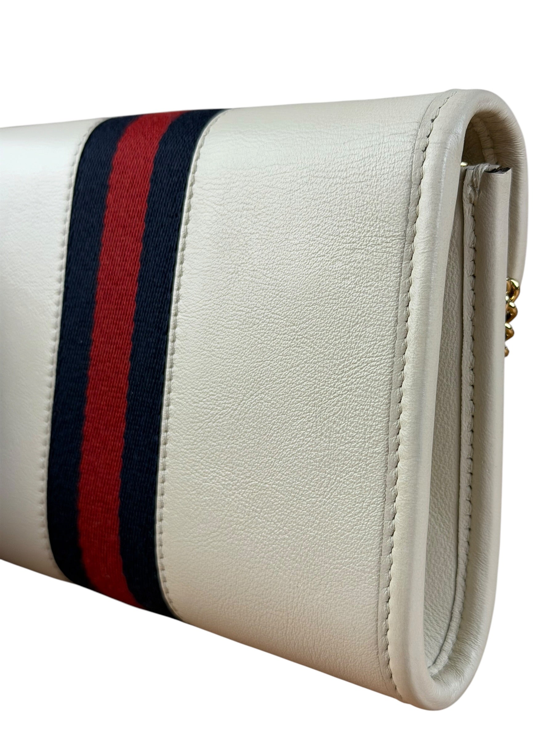 Gucci White Raja Mini Chain Shoulder Bag
