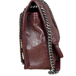 YSL Maroon Leather M Niki Shoulder Bag