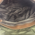 Prada Vintage Green Nylon/Leather Crossbody Bag