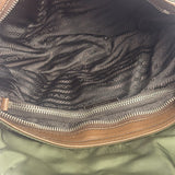 Prada Vintage Green Nylon/Leather Crossbody Bag