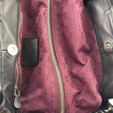 Loewe Black Patent Leather Anagram Glitter Nappa Aire Handbag