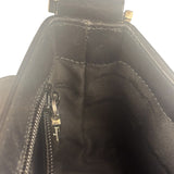Ferragamo Vintage Black Leather Flap Shoulder Pochette