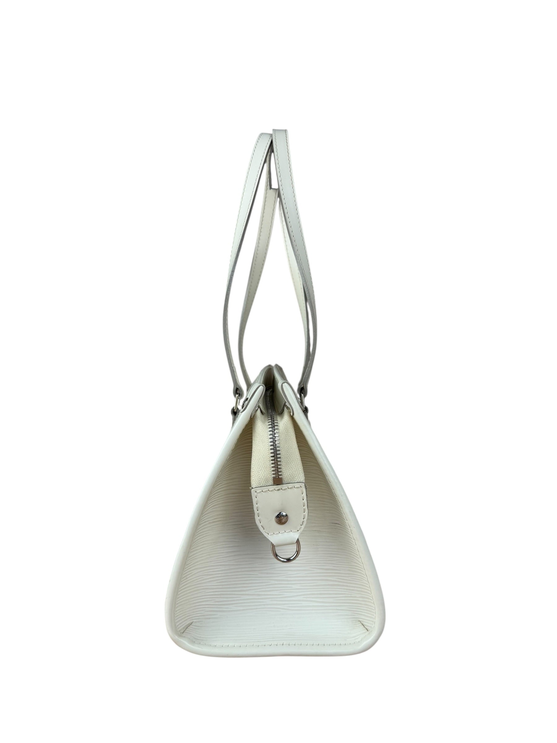 Louis Vuitton White Epi Madeleine PM Handbag