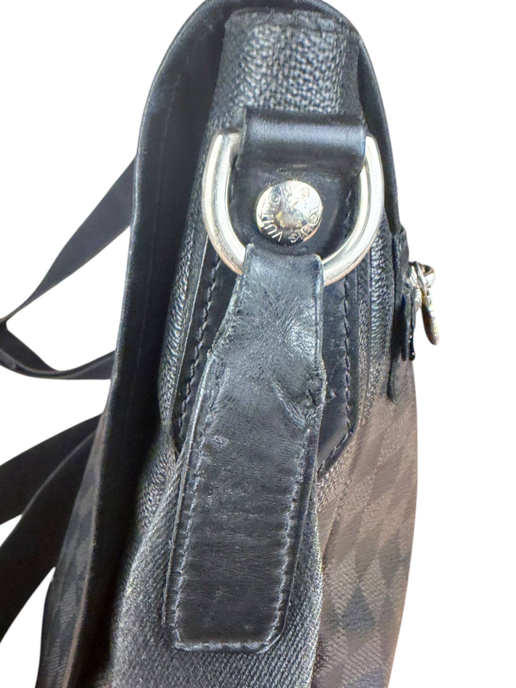 Louis Vuitton Leather Daniel Damier Graphite Messenger Bag