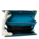 Gucci Turquoise Blue Guccissima Wallet On Chain