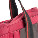 Hermes Bicolor Cotton/Leather Troca Horizontal Tote Bag