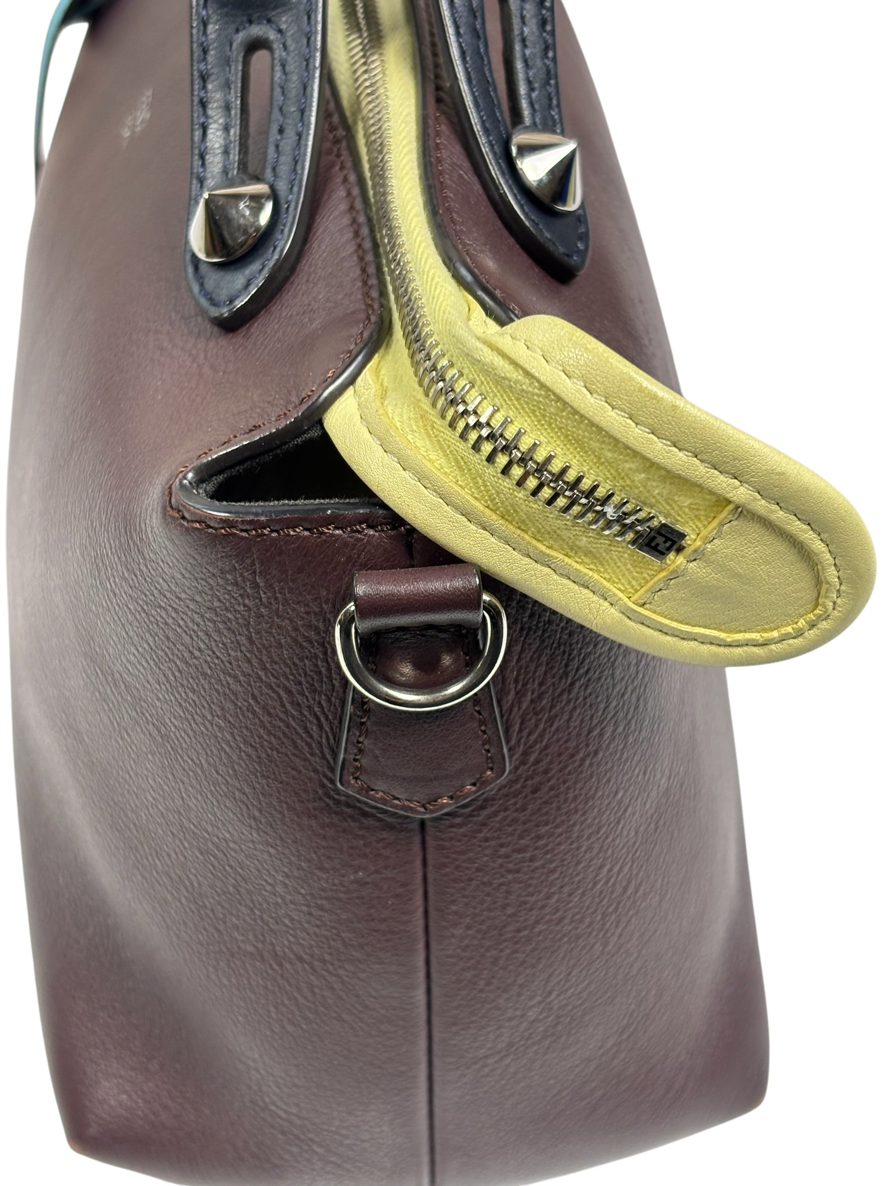 Fendi Burgundy By The Way 2 Way Boston Bag